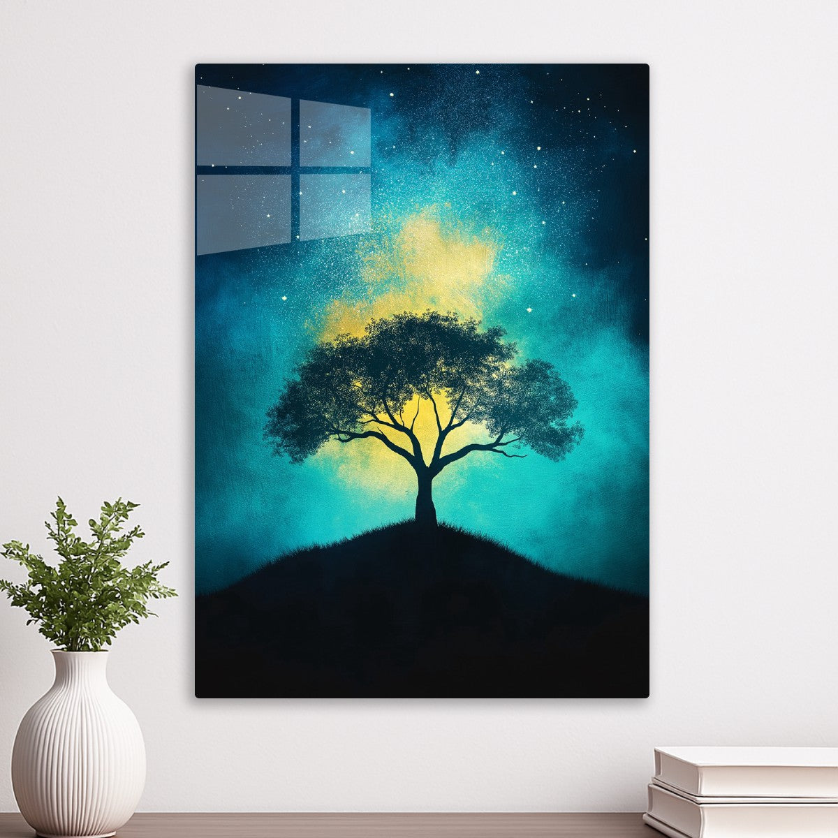 Tree Under Cosmic Light