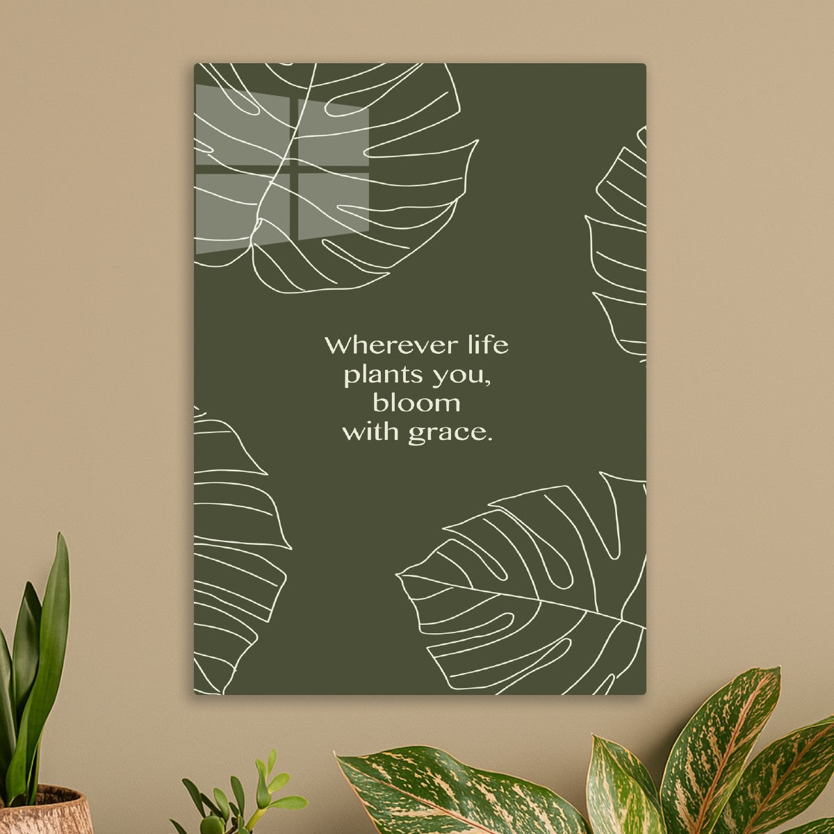 Graceful Bloom Motivation Art