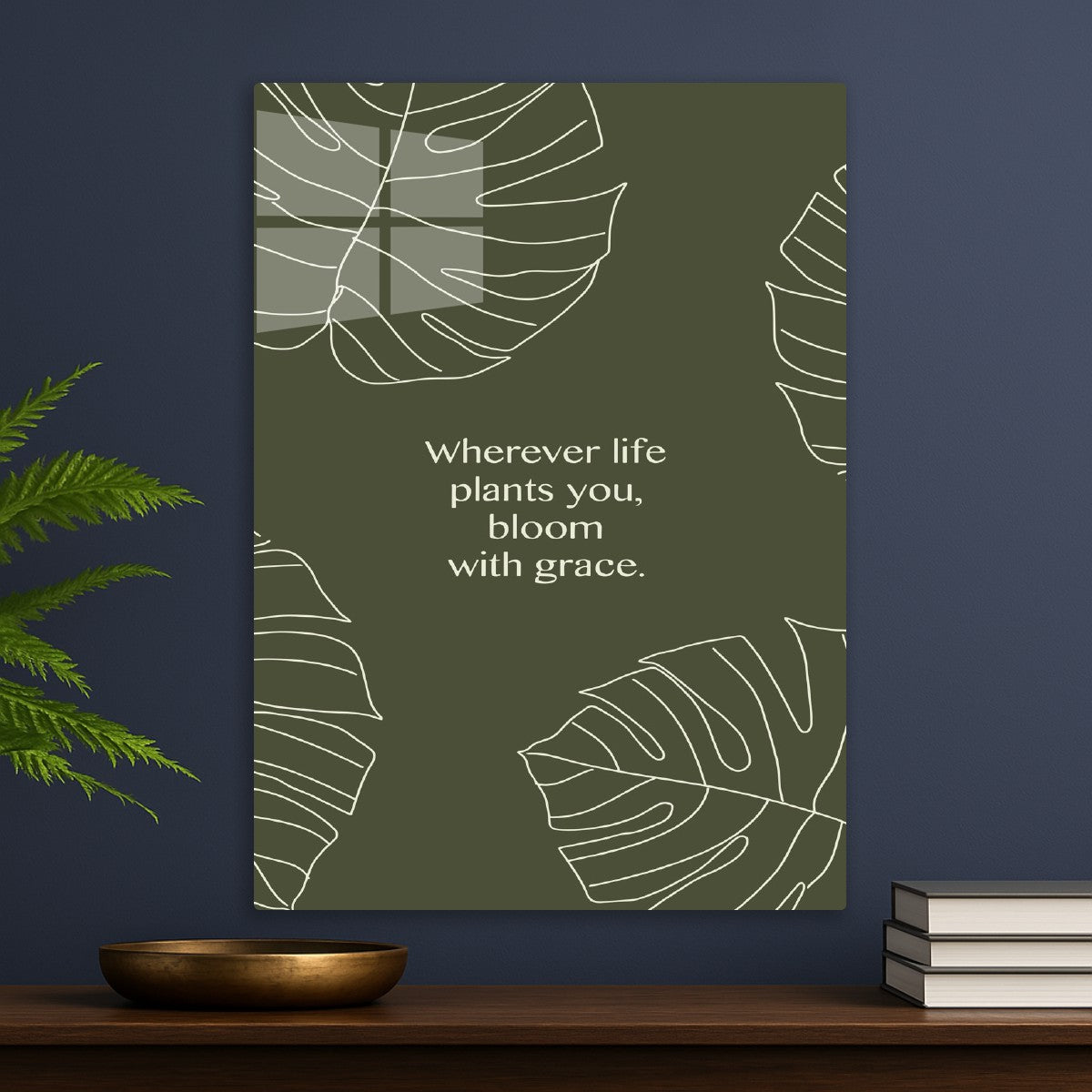 Graceful Bloom Motivation Art