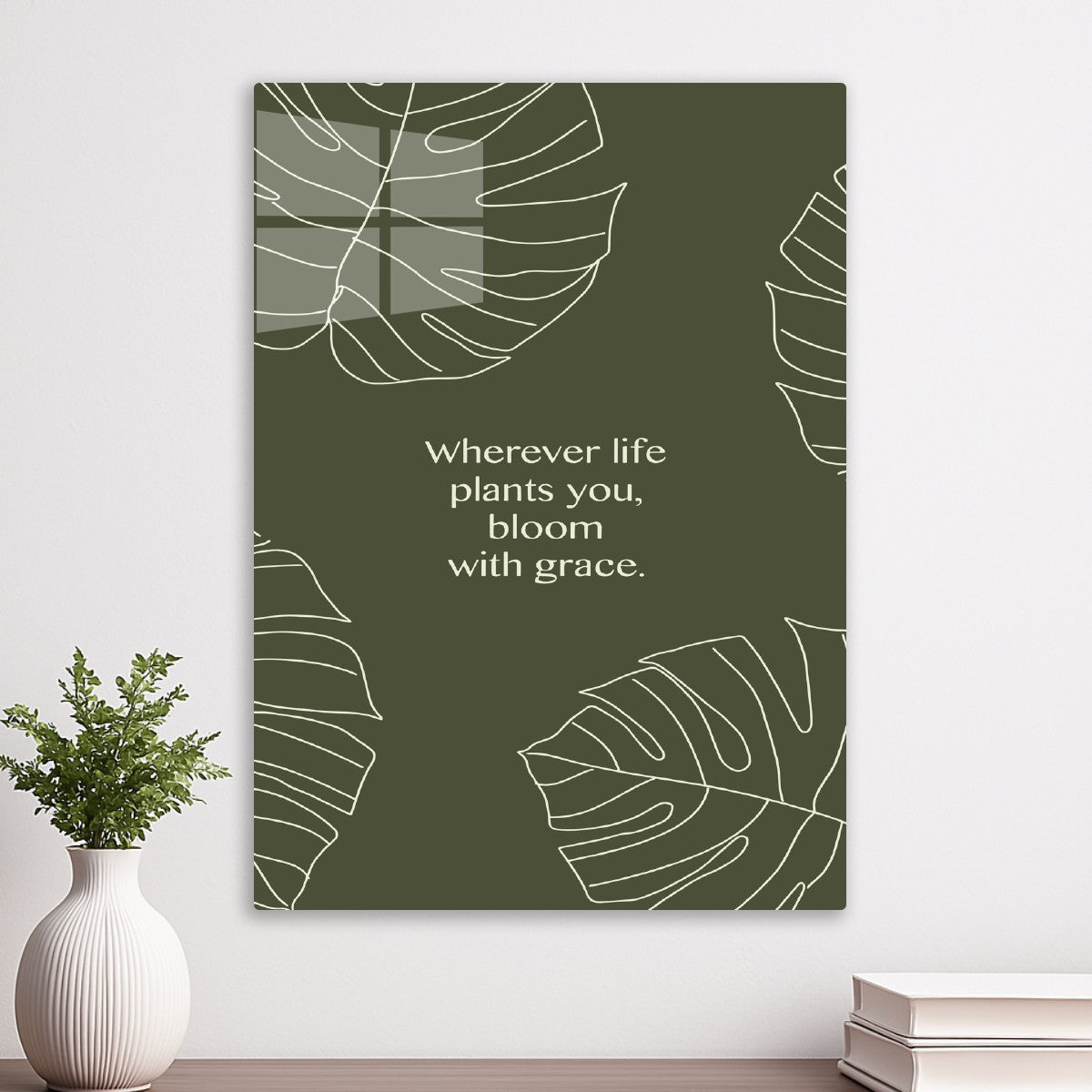 Graceful Bloom Motivation Art