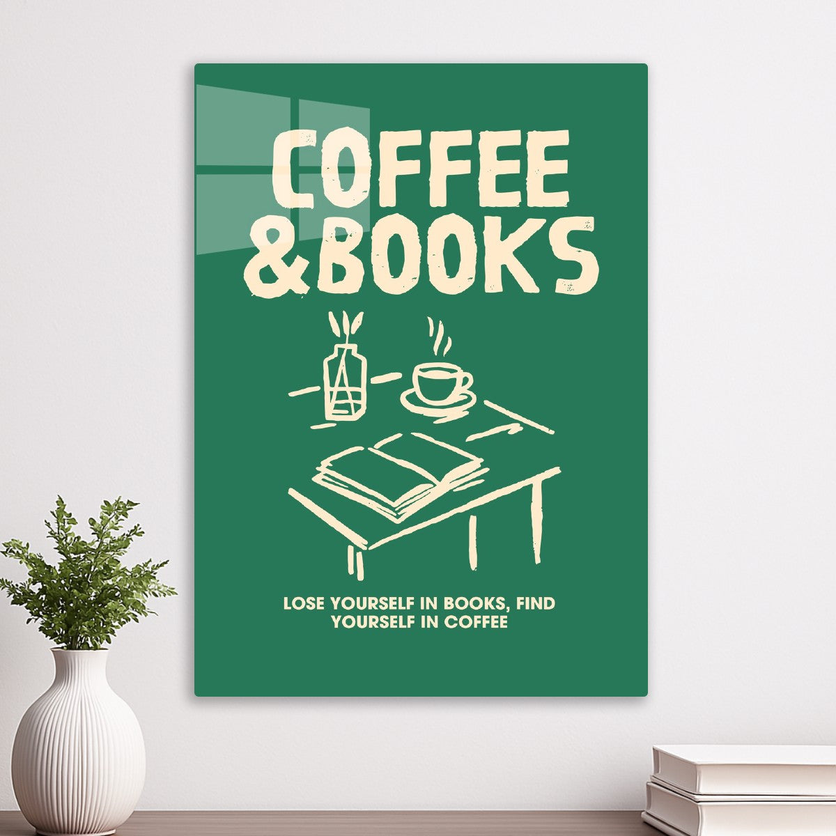Coffee & Books Inspiration Art