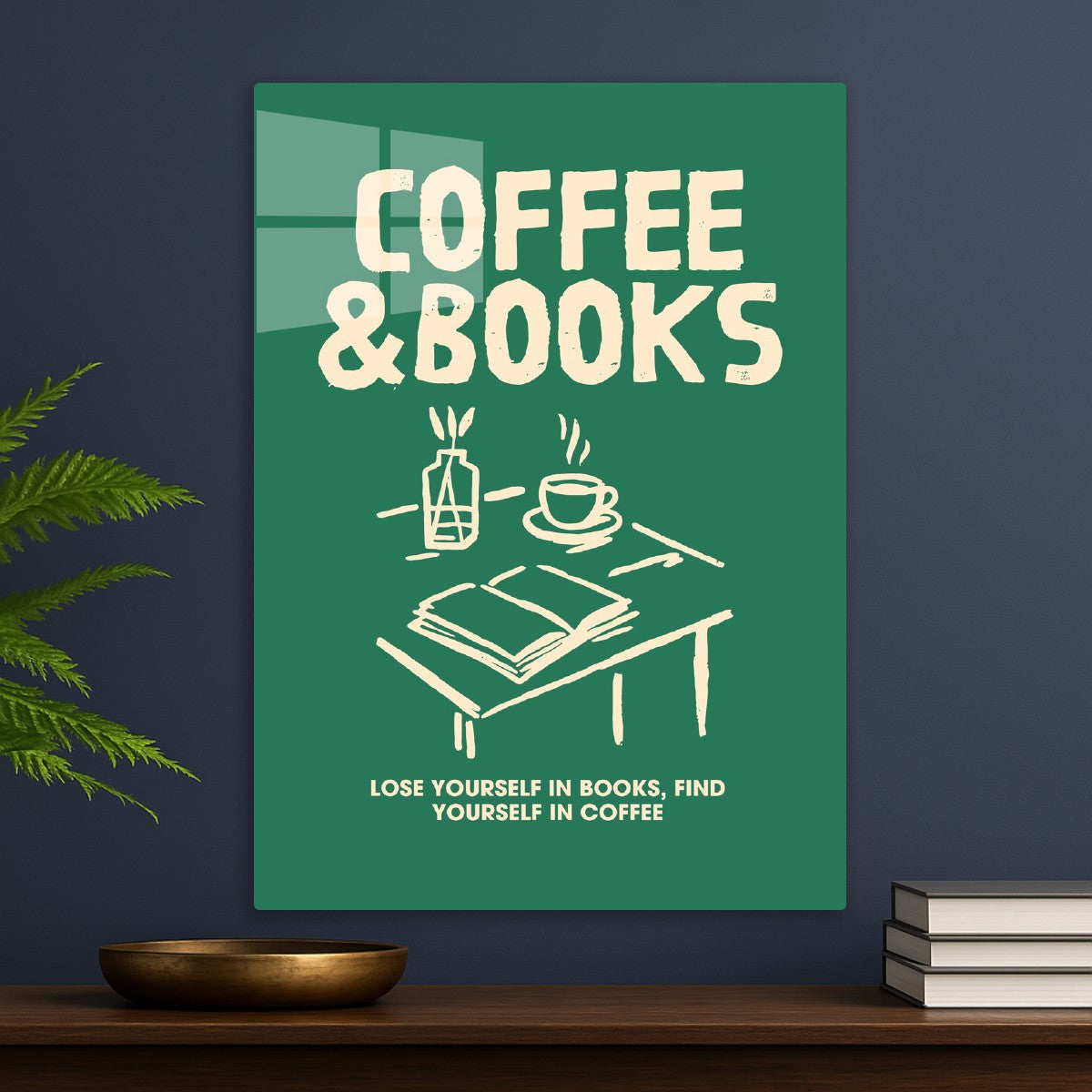 Coffee & Books Inspiration Art