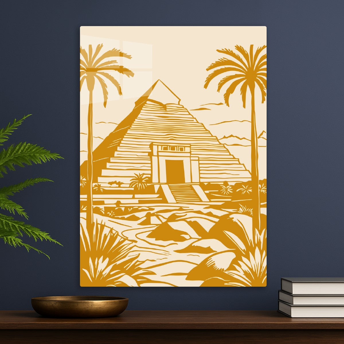 Egyptian Pyramid Vintage Art