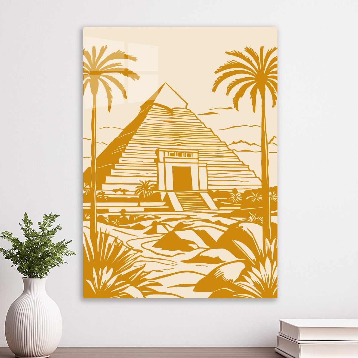 Egyptian Pyramid Vintage Art