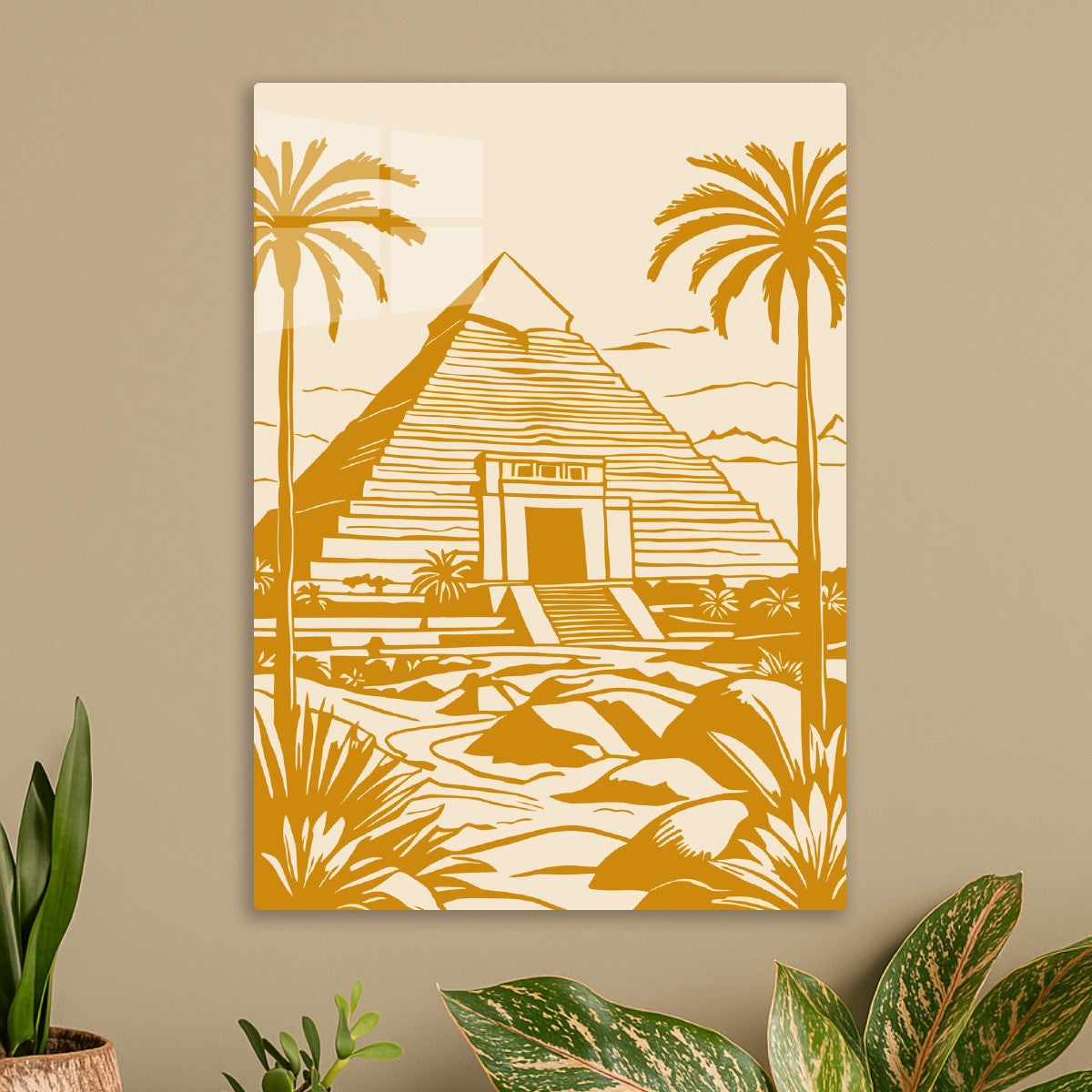 Egyptian Pyramid Vintage Art