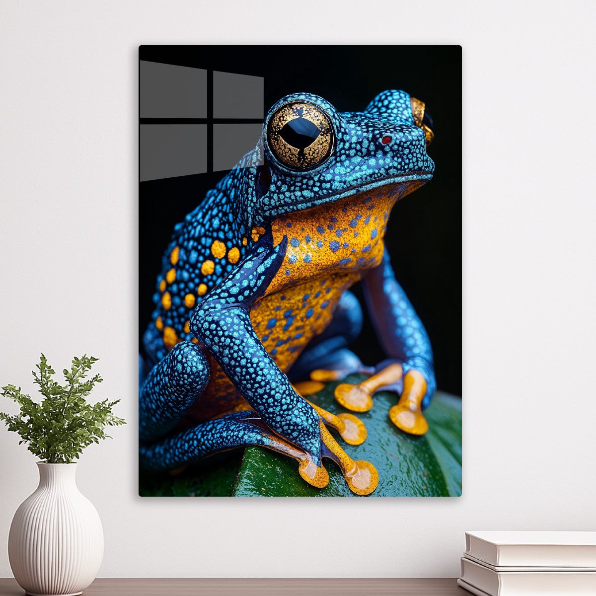 Colorful Blue Frog