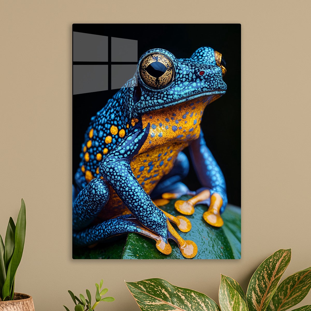 Colorful Blue Frog