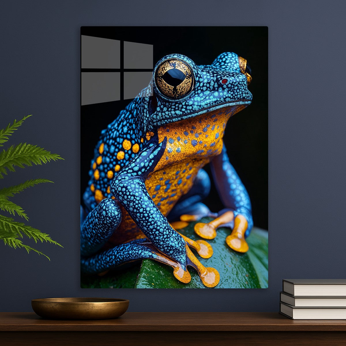 Colorful Blue Frog