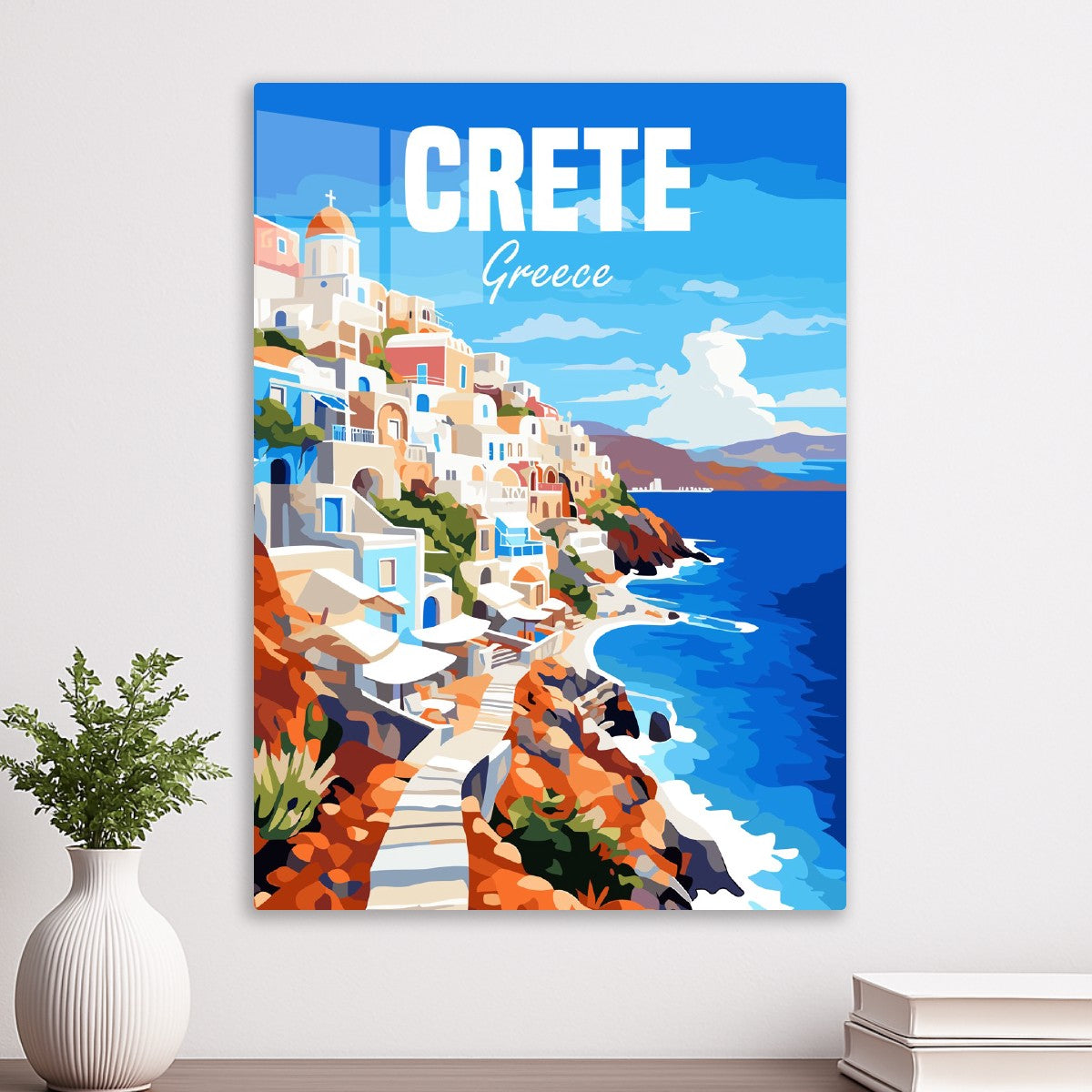 Crete Island Coastline View