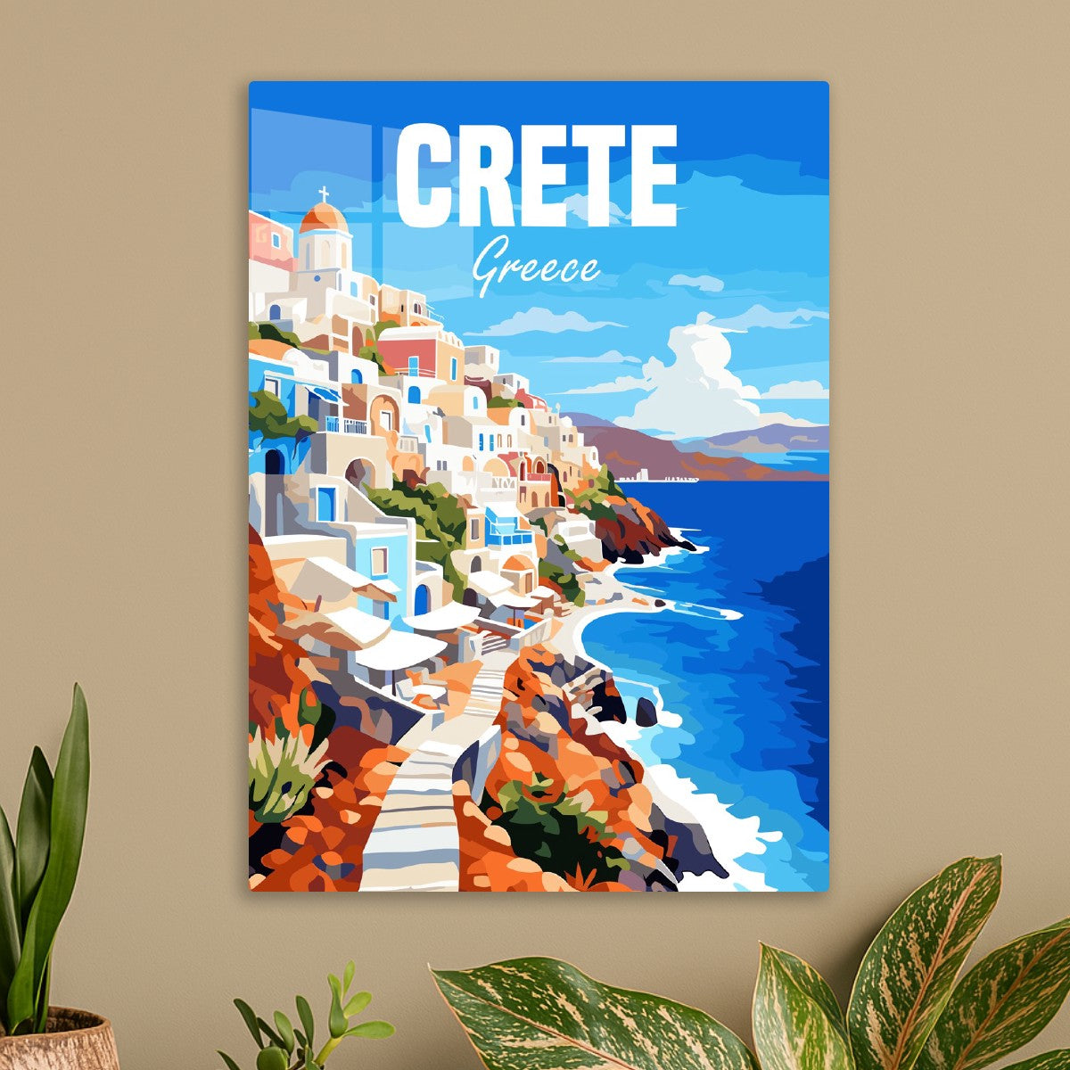 Crete Island Coastline View