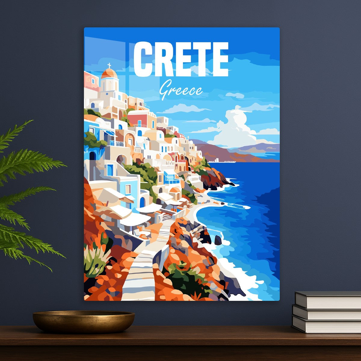 Crete Island Coastline View