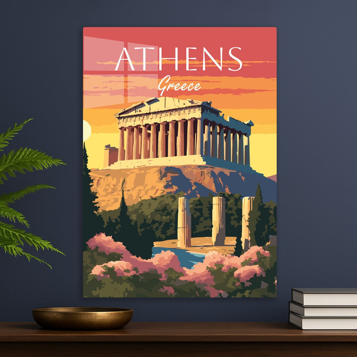 Athens at Sunset Artistic