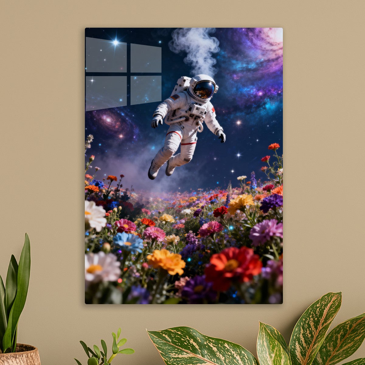 Astronaut Flower Fantasy