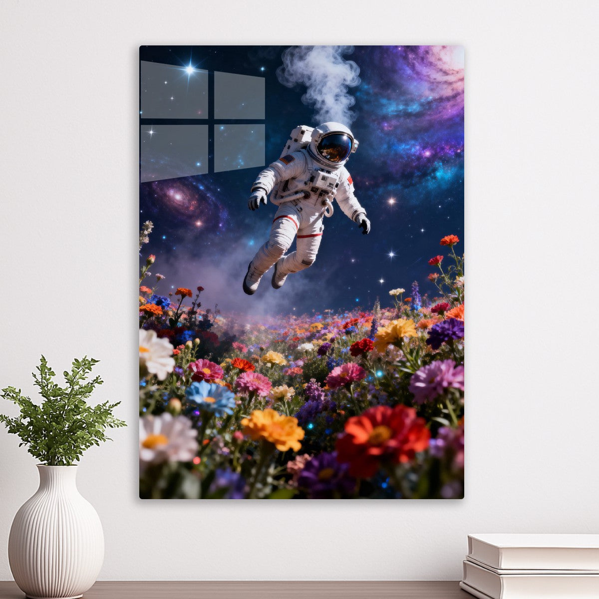 Astronaut Flower Fantasy