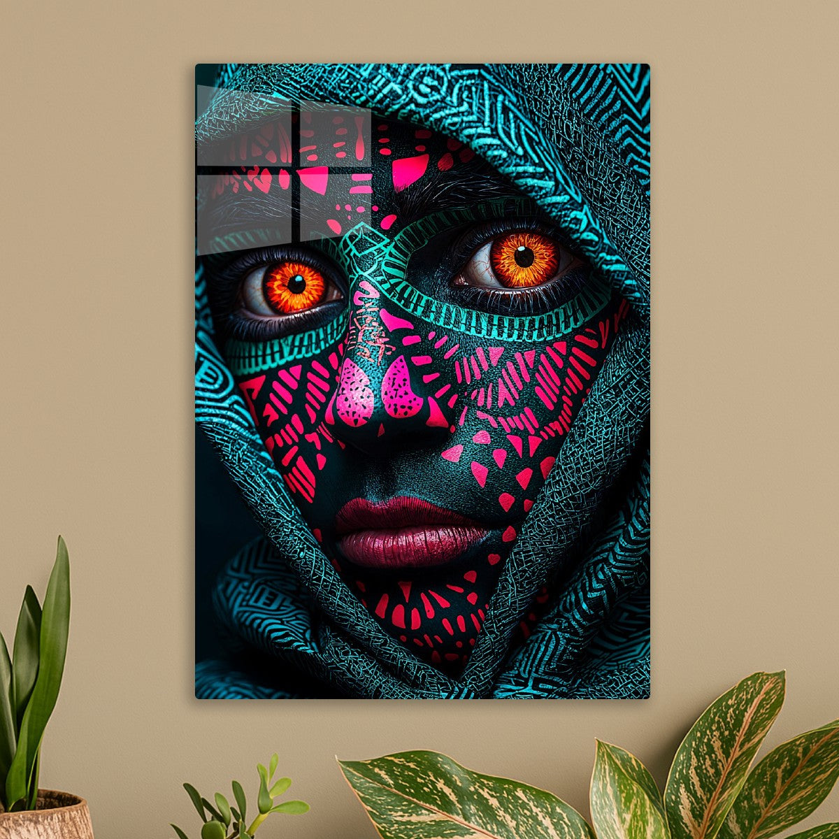 Neon Tribal Face