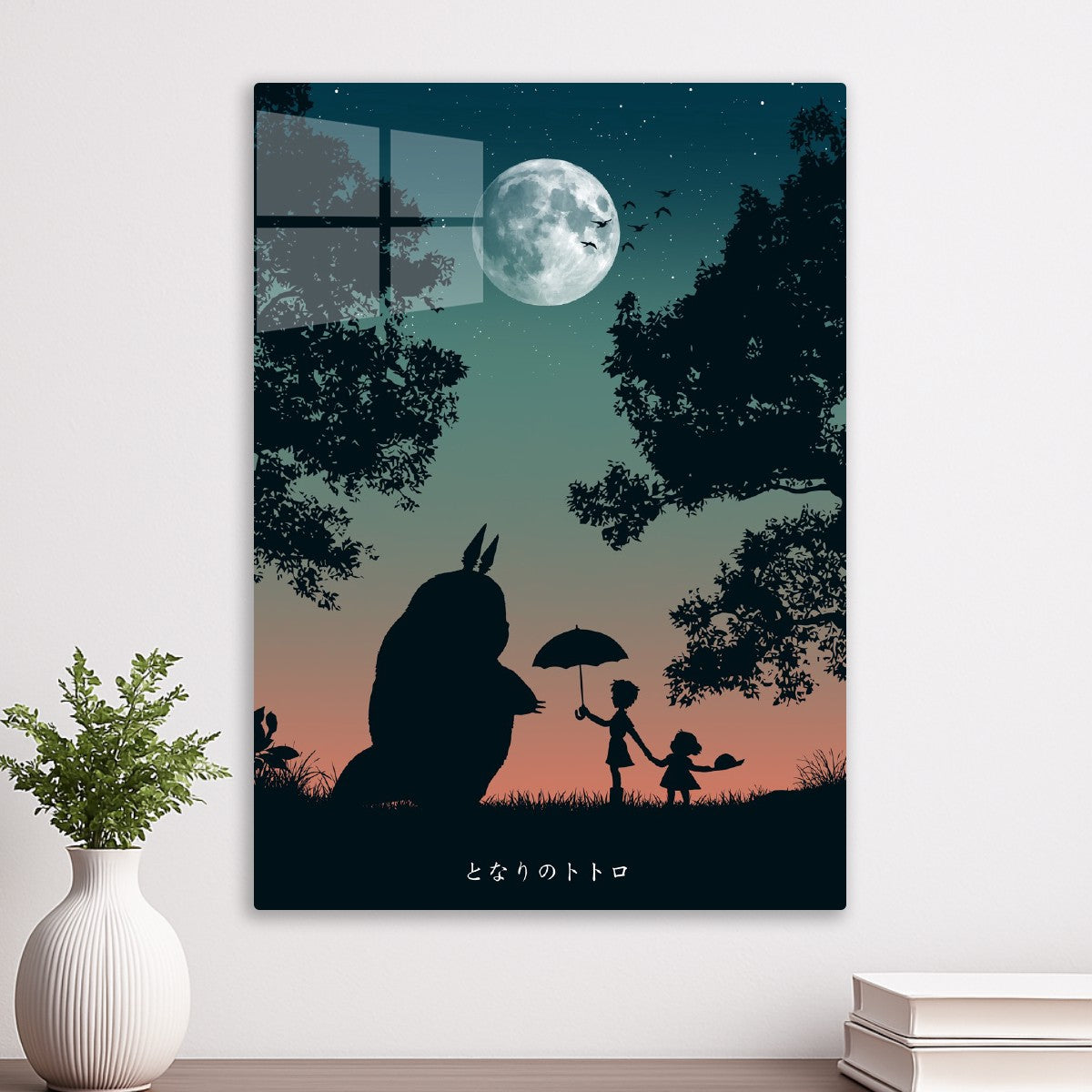 My Neighbor Totoro under the moon