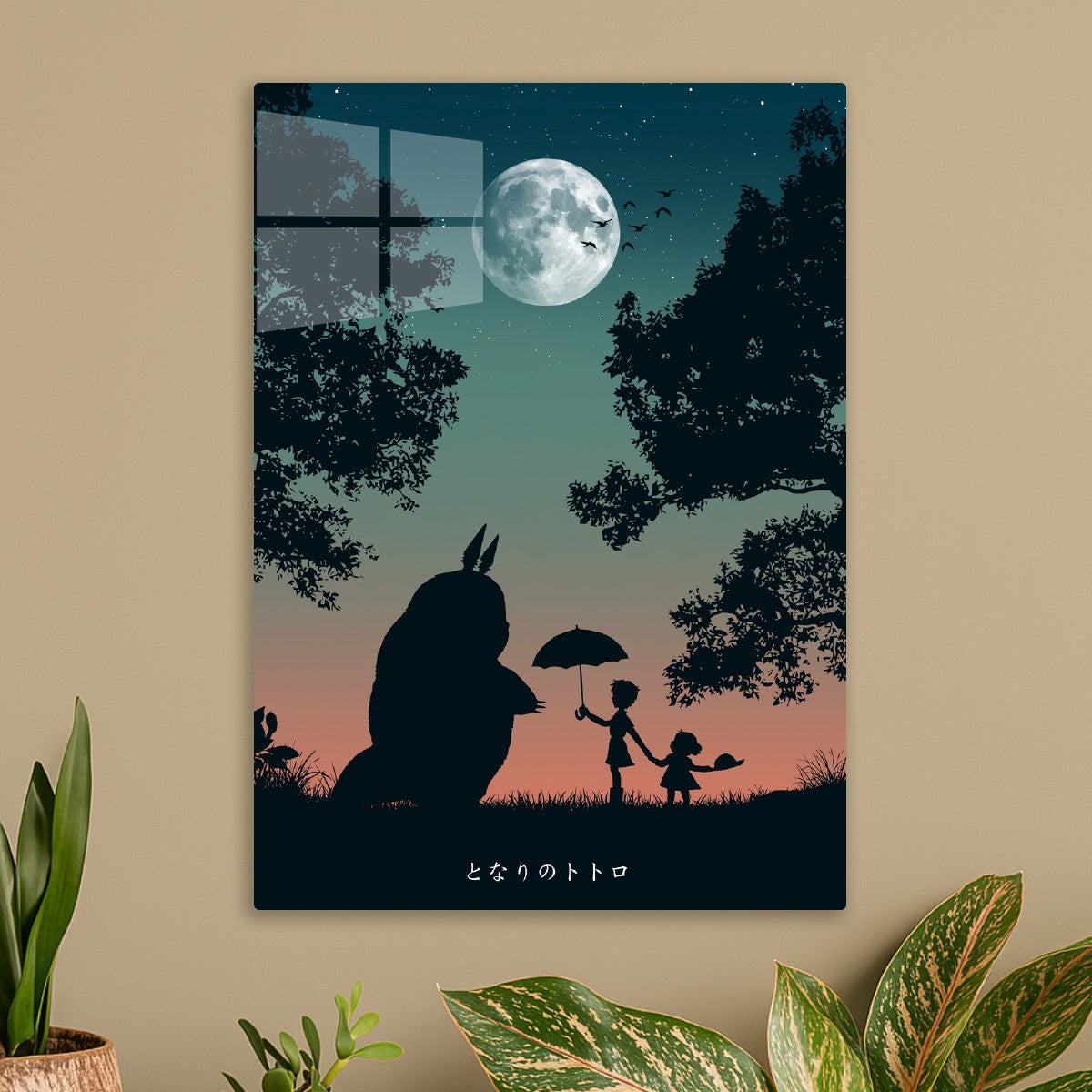 My Neighbor Totoro under the moon