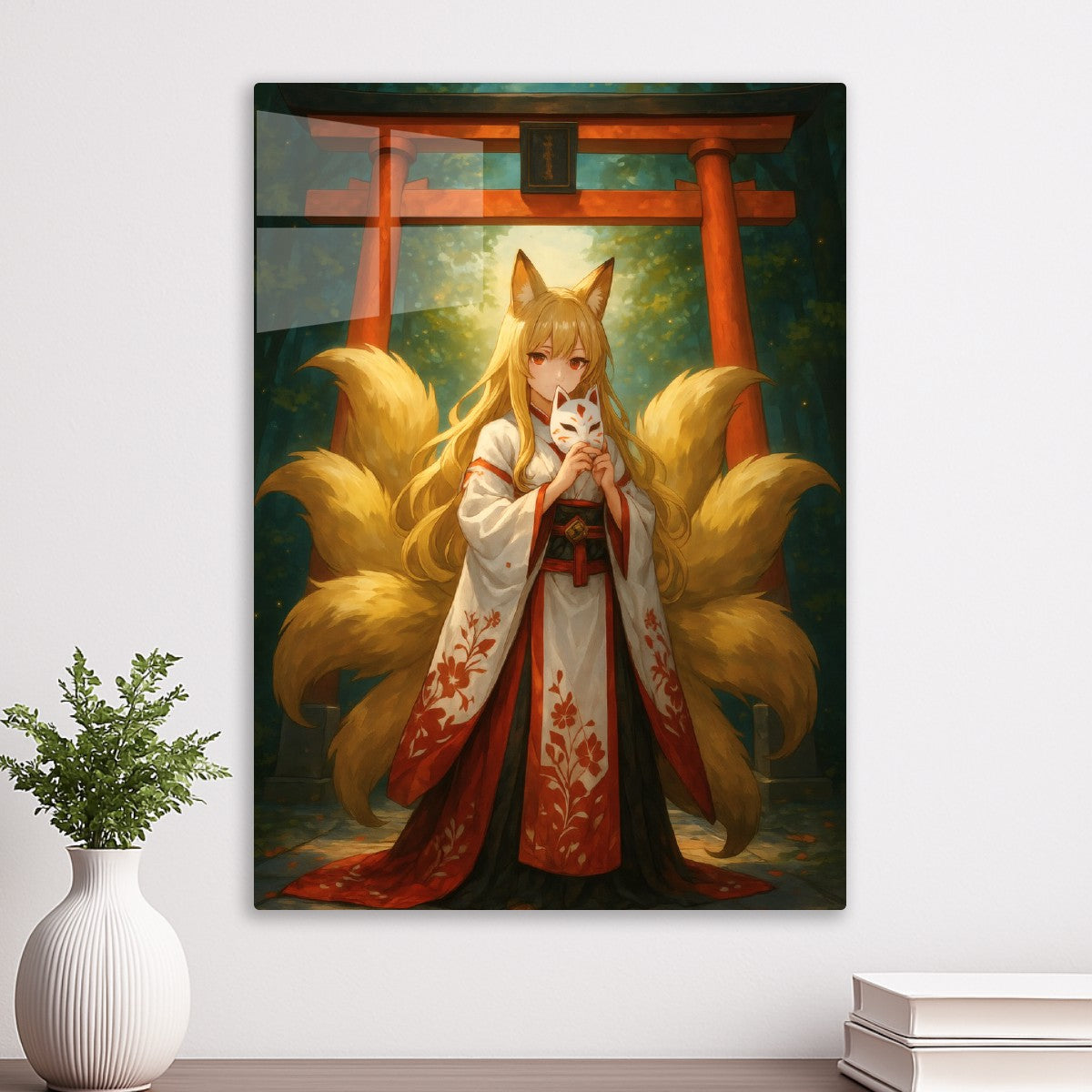 Kitsune Fox girl with tails