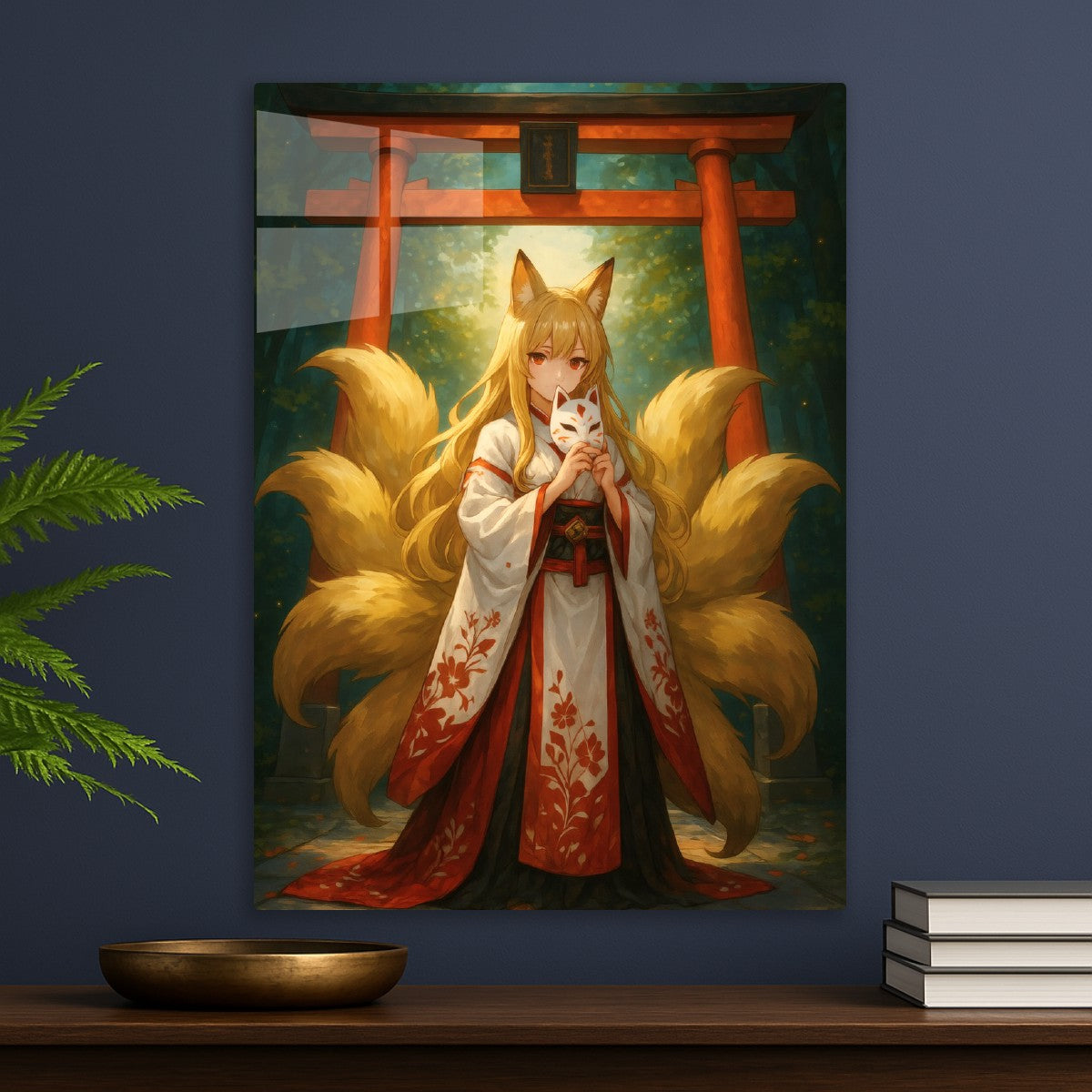 Kitsune Fox girl with tails