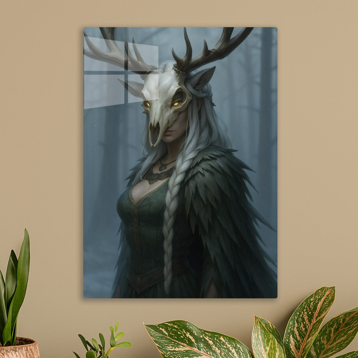 Stag Masked woman