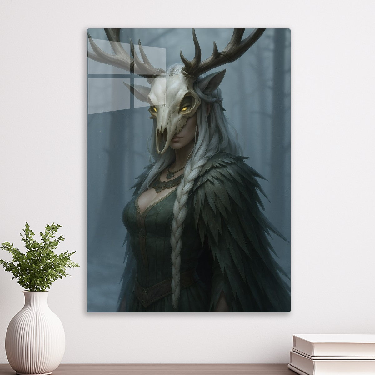 Stag Masked woman