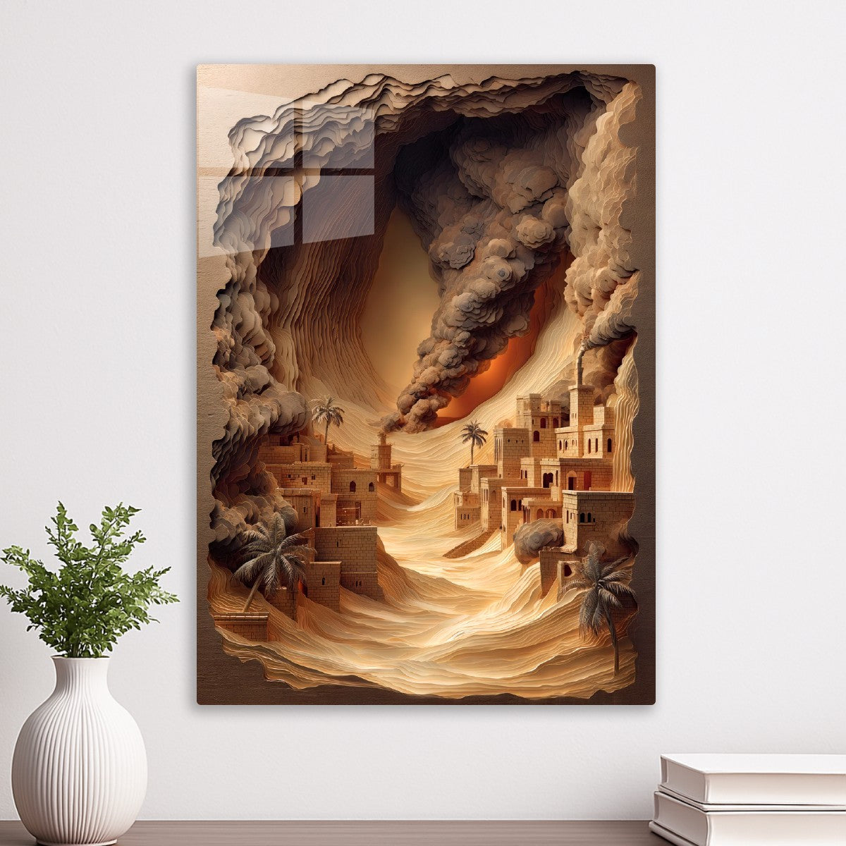 Desert Town Layered Artwork