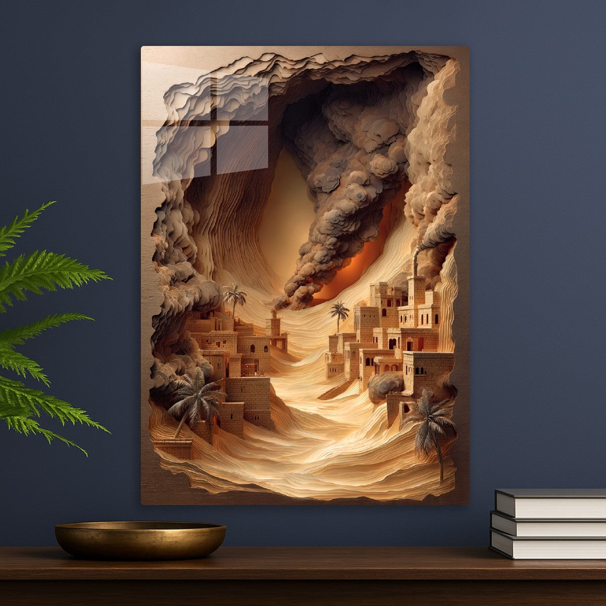 Desert Town Layered Artwork