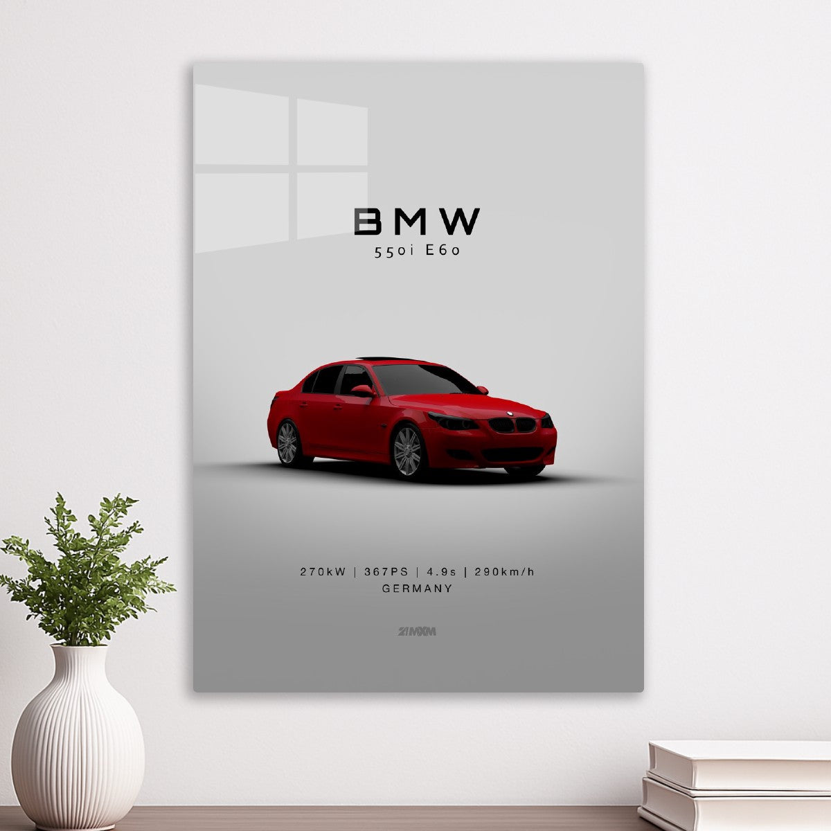 2008 BMW 550i E60 Red - Light