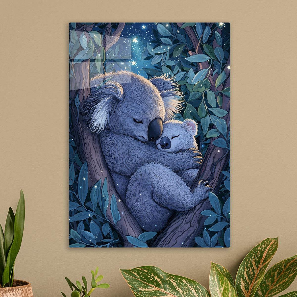 Sleeping Koala and Baby