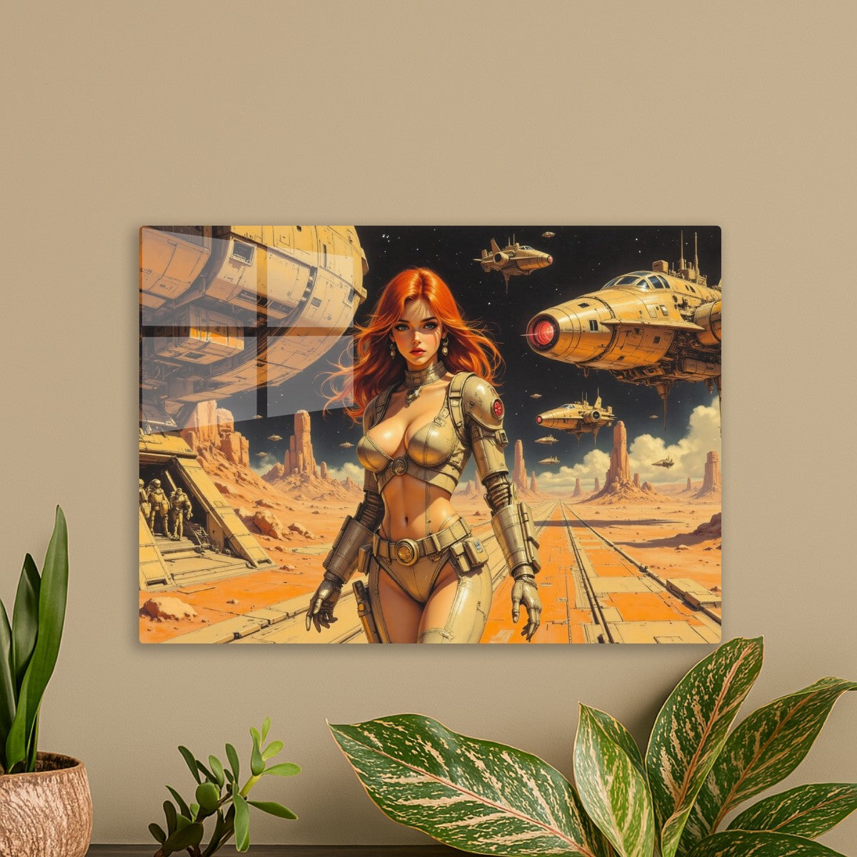 Retro Spacecraft Pinup