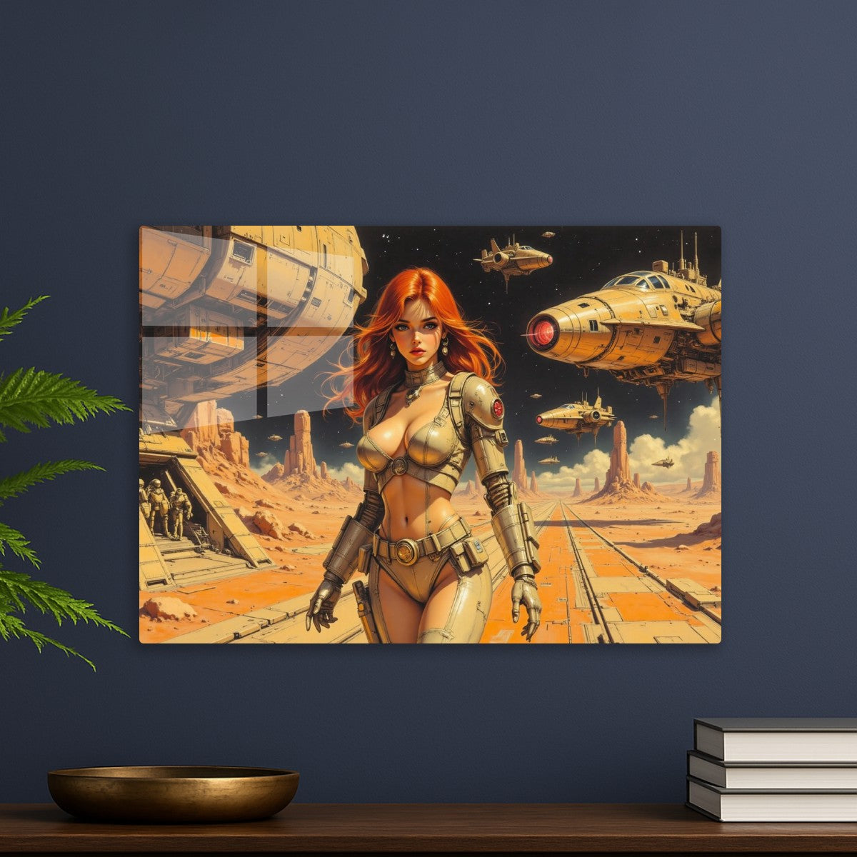 Retro Spacecraft Pinup