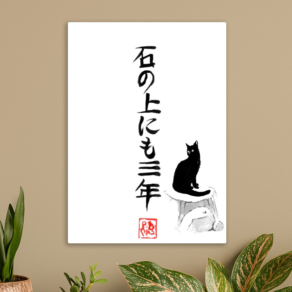 3 years sitting on a stone  