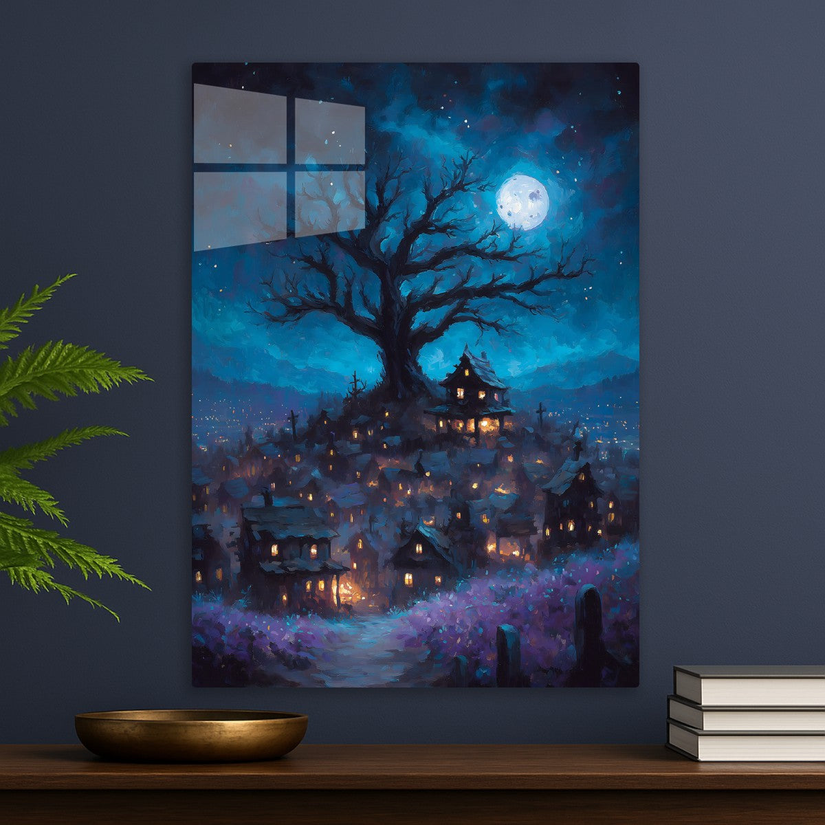 Moonlit Village Enchantment