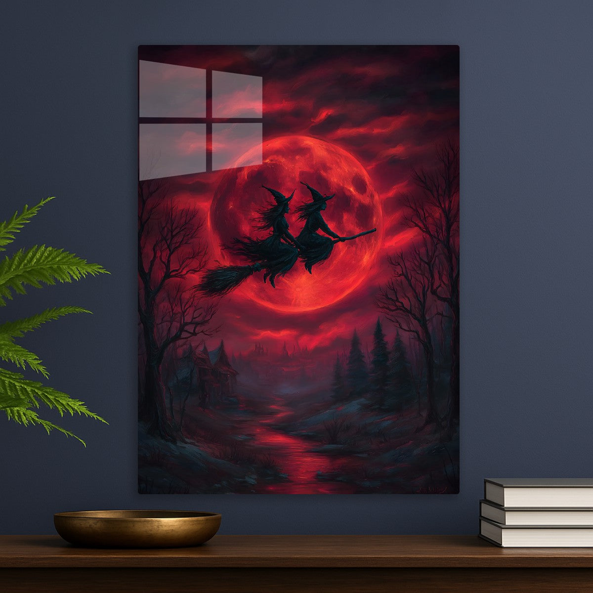 Witches' Moonlit Flight