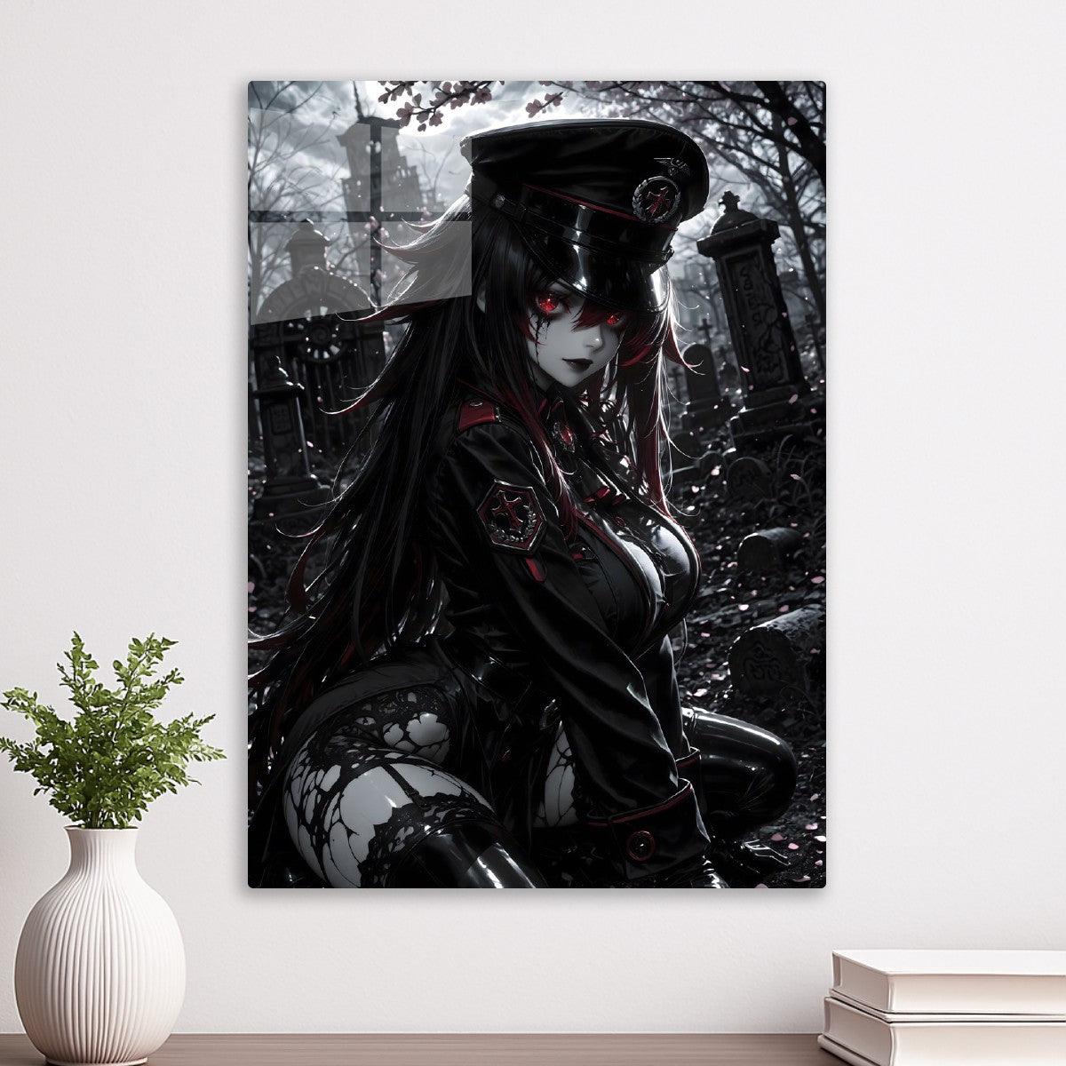 Crimson Gaze in the Shadows