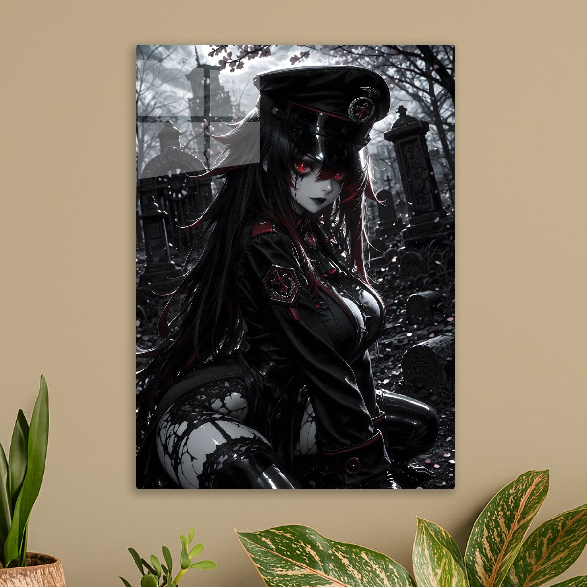 Crimson Gaze in the Shadows