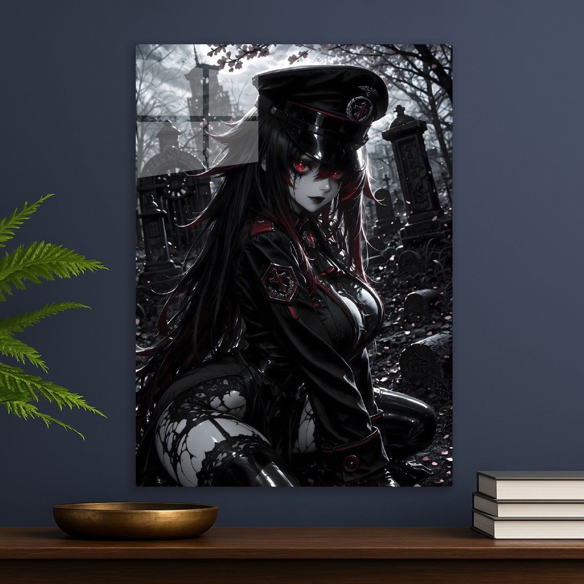 Crimson Gaze in the Shadows