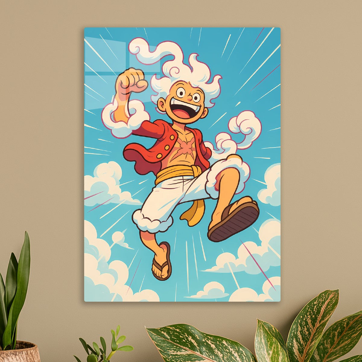 Skybound Joy – Gear 5 Luffy, One Piece