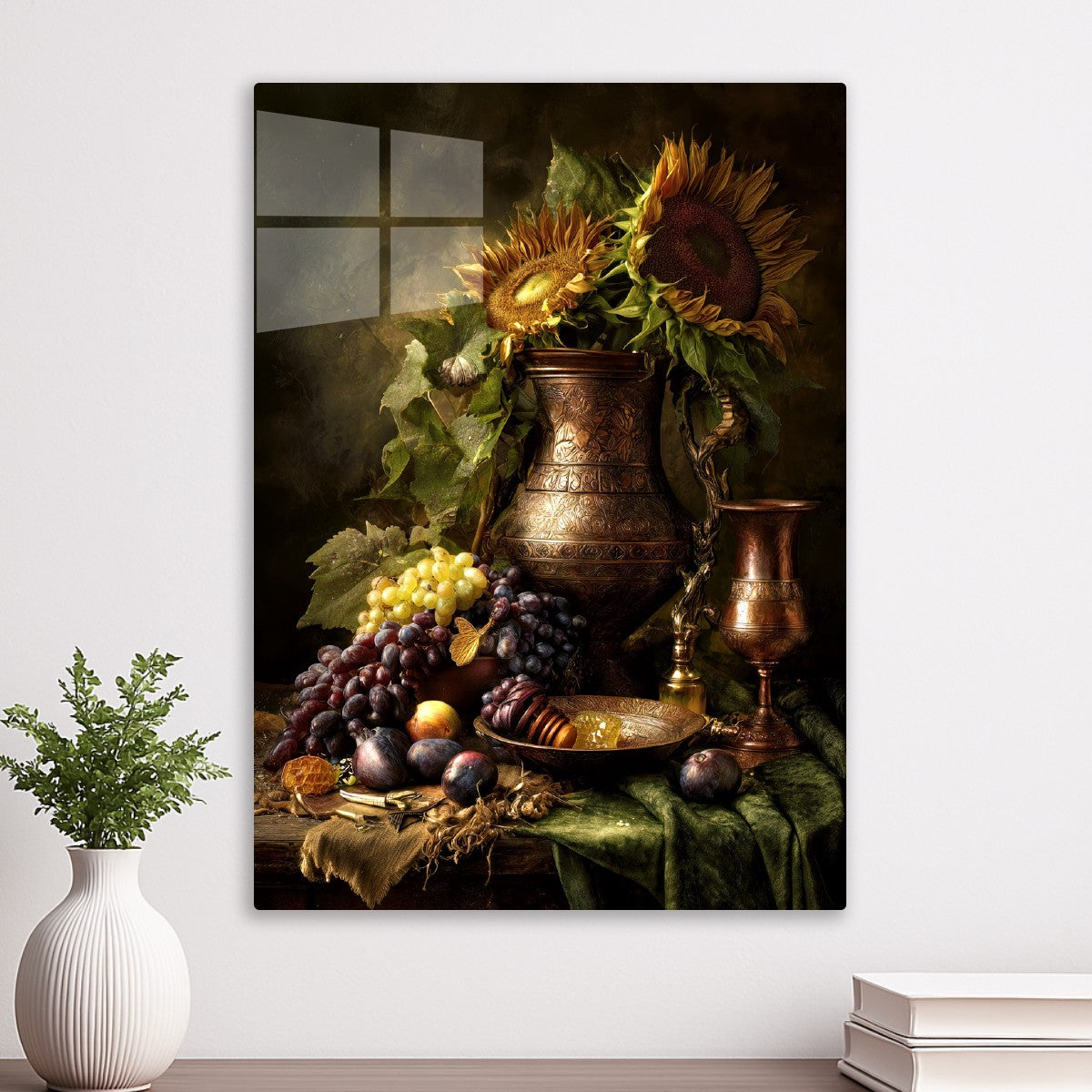 Sunflowers and Fruits