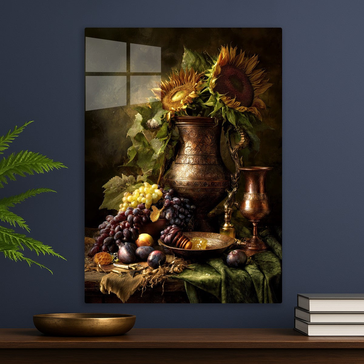 Sunflowers and Fruits