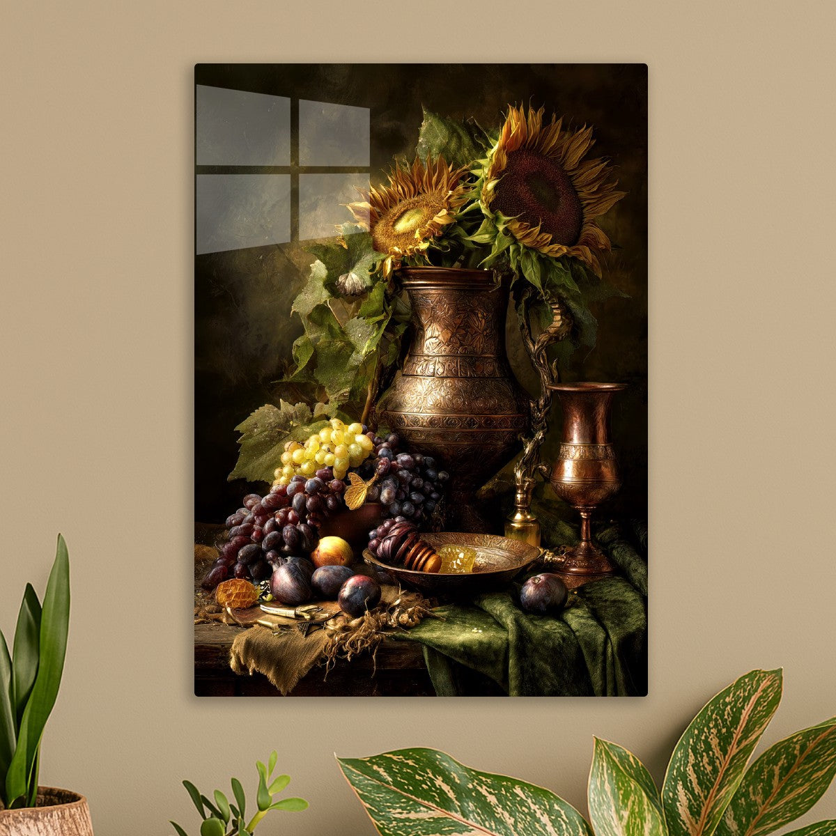 Sunflowers and Fruits