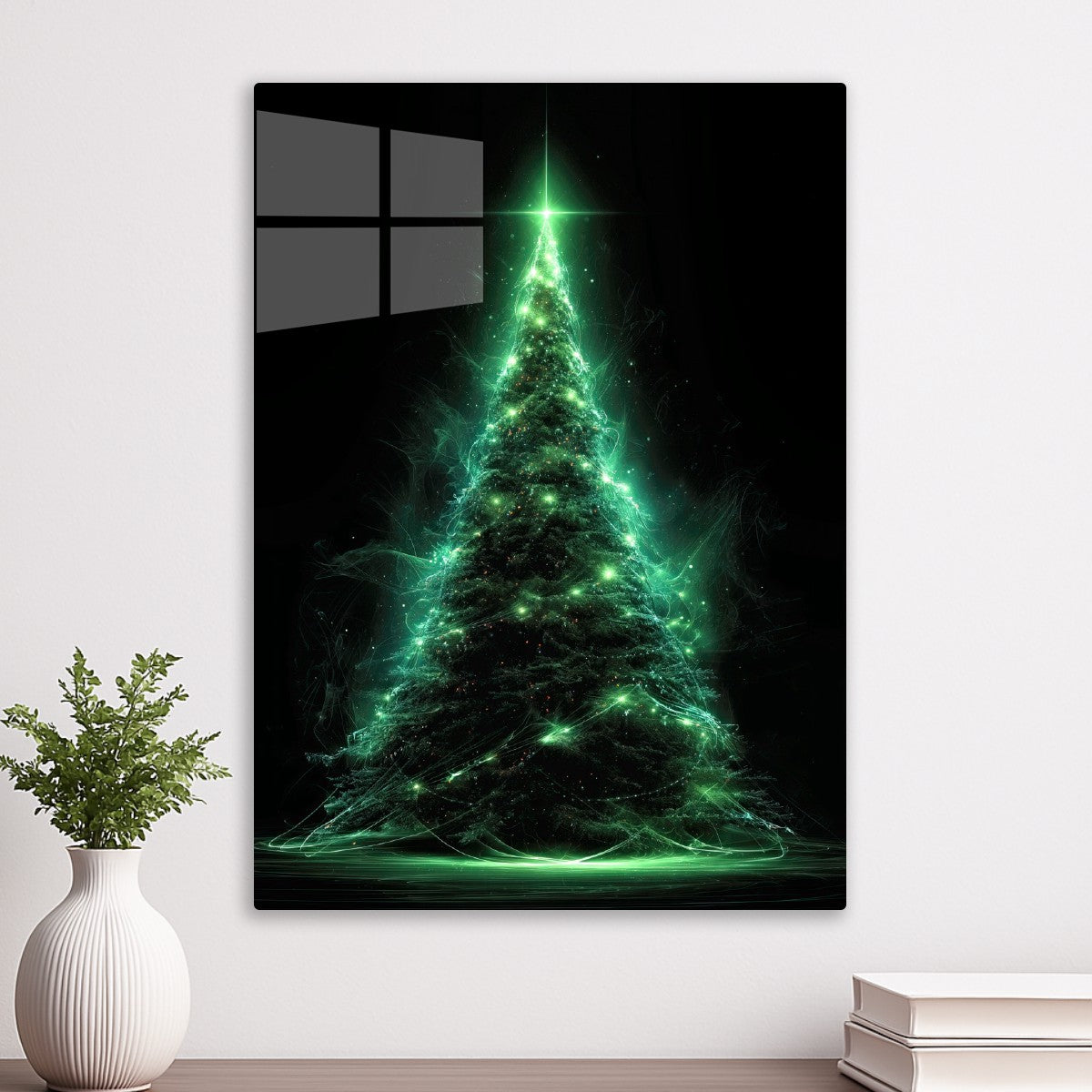 Glowing Green Xmas Tree