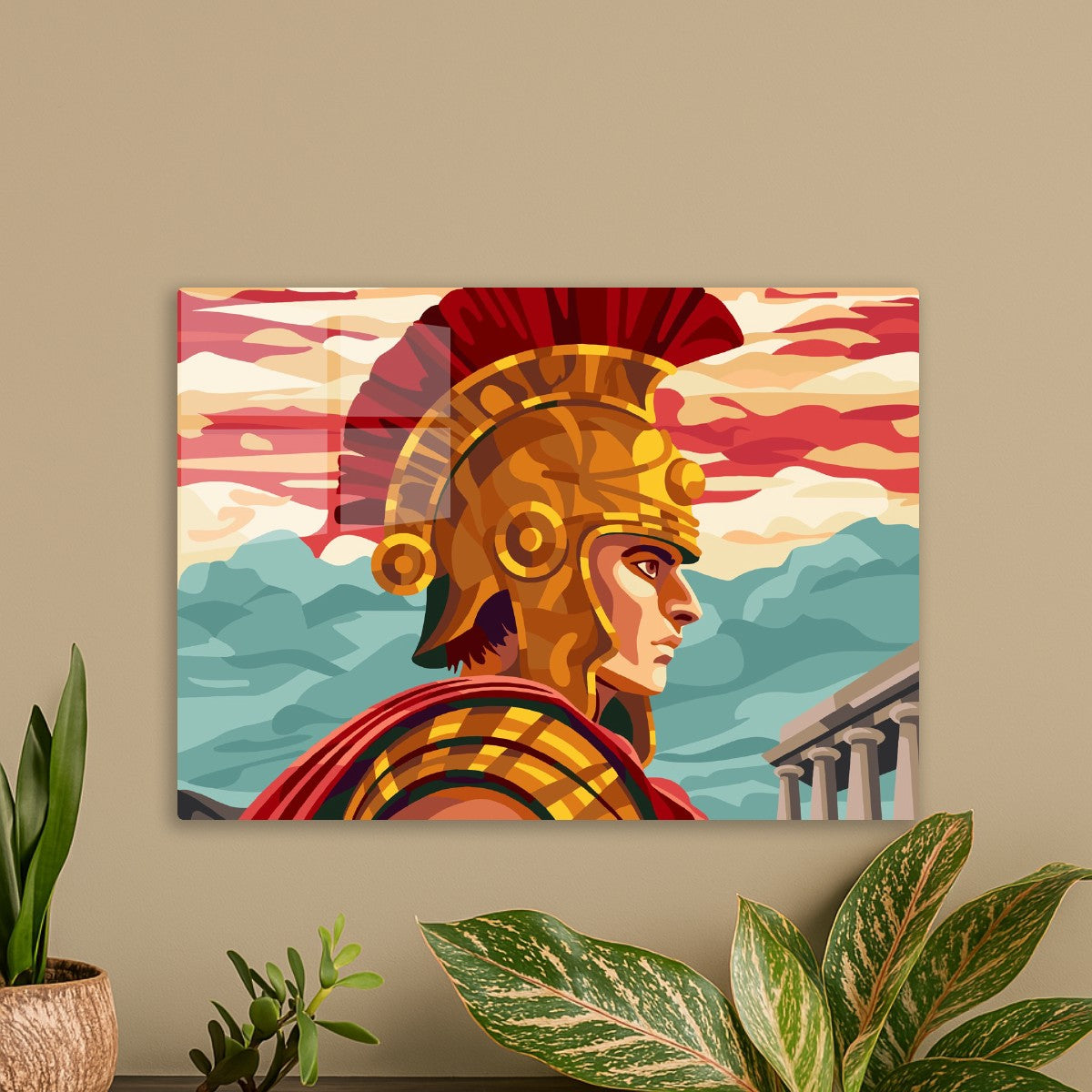 Roman Warrior at Sunset