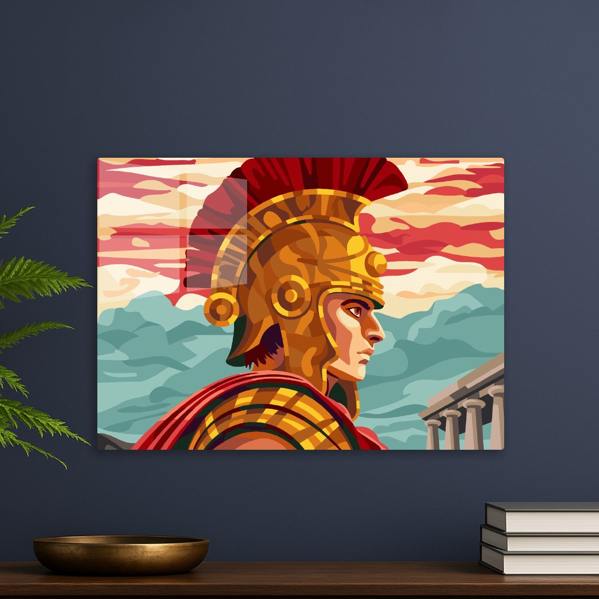 Roman Warrior at Sunset