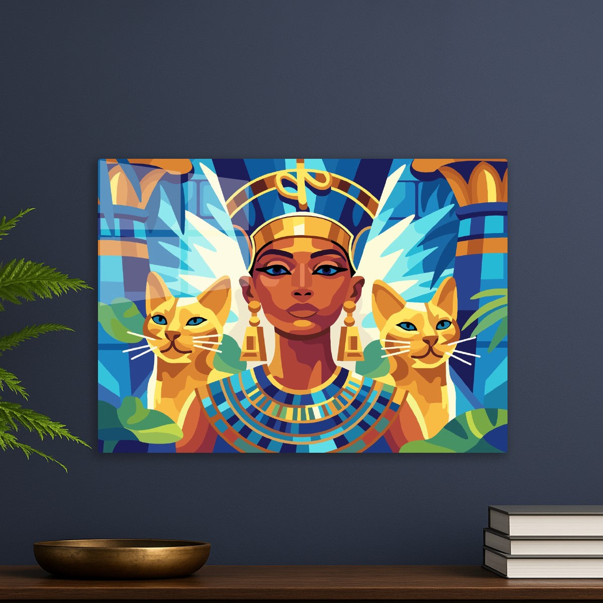 Egyptian Queen and Sacred Cats