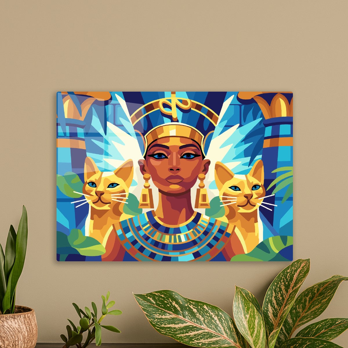 Egyptian Queen and Sacred Cats