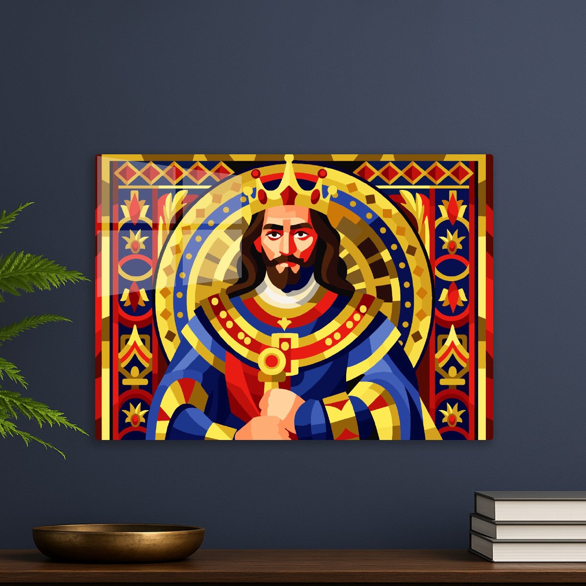 Medieval King Vector Portrait