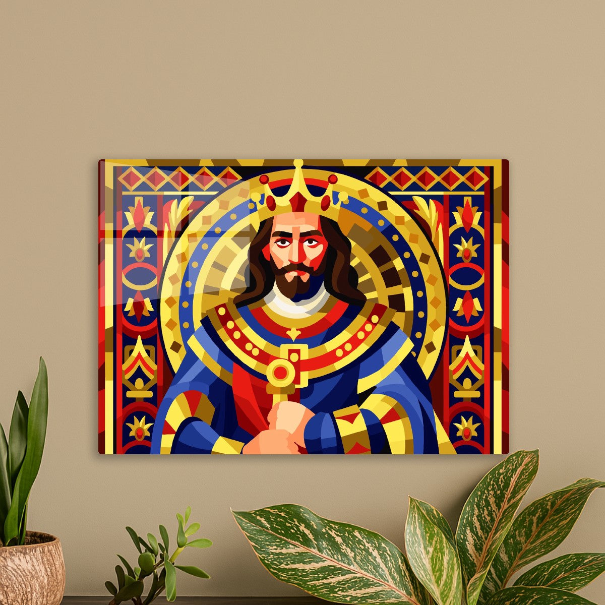 Medieval King Vector Portrait