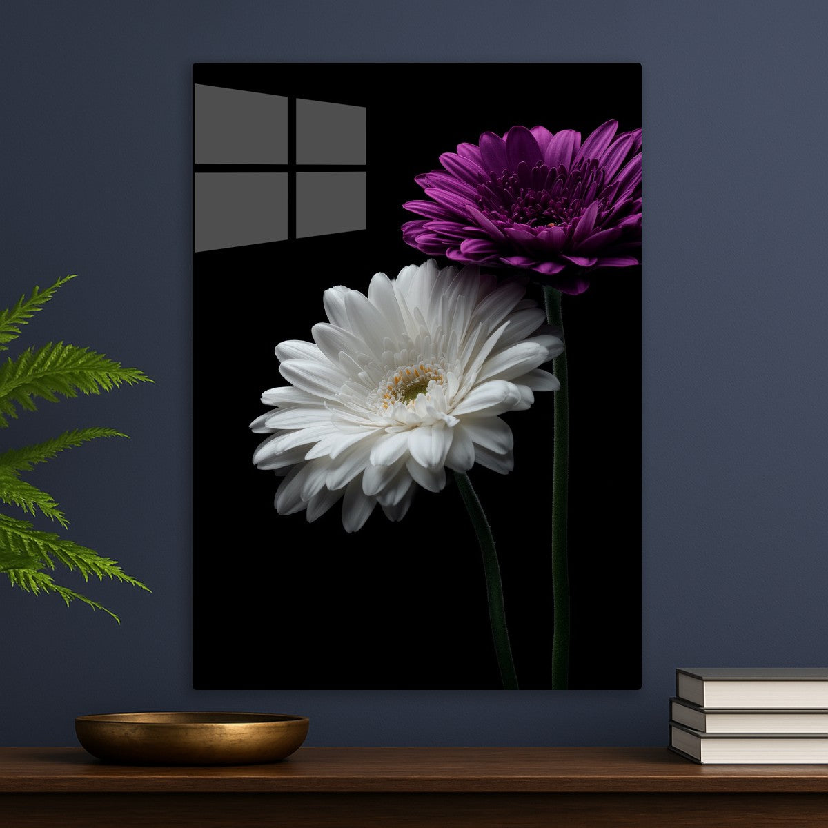 Purple and White Flowers