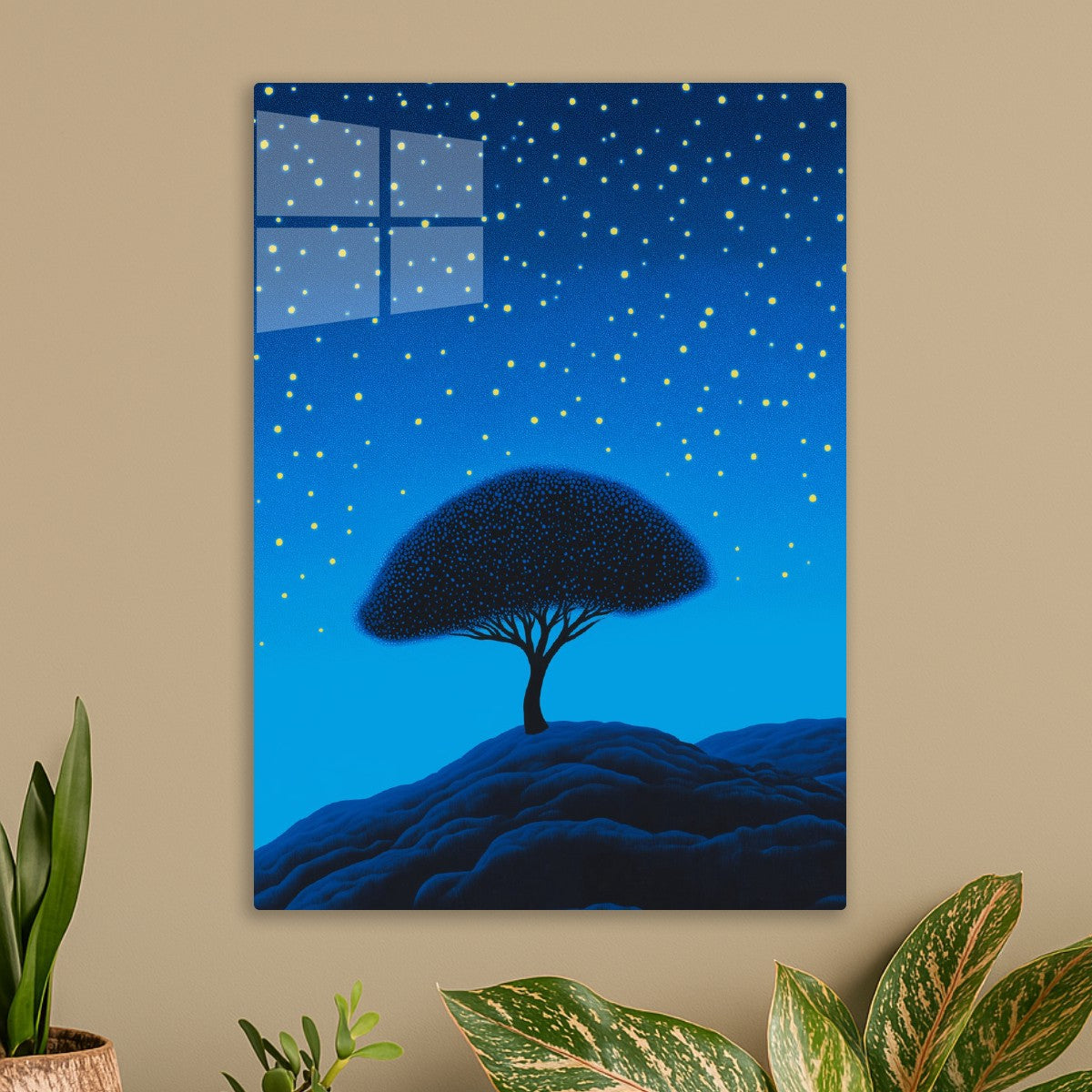 Stipple Starry Night Tree